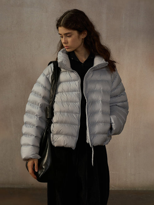 Harbor Stand-Collar Puffer Jacket